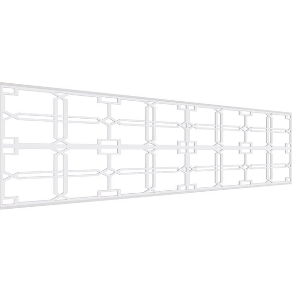Ekena Millwork Set of Four Panels for 94 1/2"W x 24 1/4"H Englewood Fretwork Wainscot Wall Paneling WPKP12X01X47EWD - main
